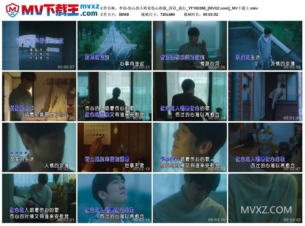 李创-伤心的人唱着伤心的歌_国语_流行_YF100388